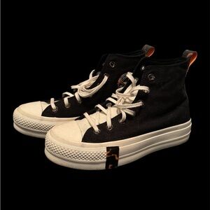 Converse platform sneakers black Shoes